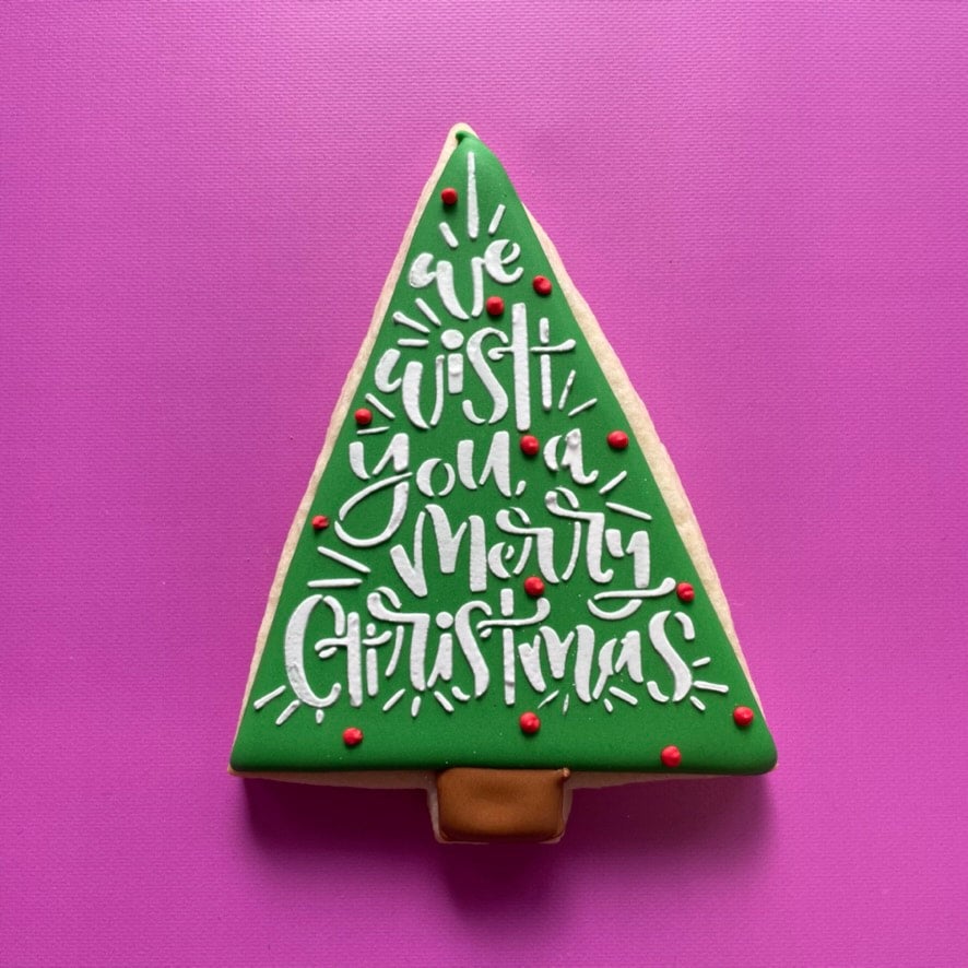 Christmas Tree Sugar Cookie Shipping Sugar Lab Bake Shop